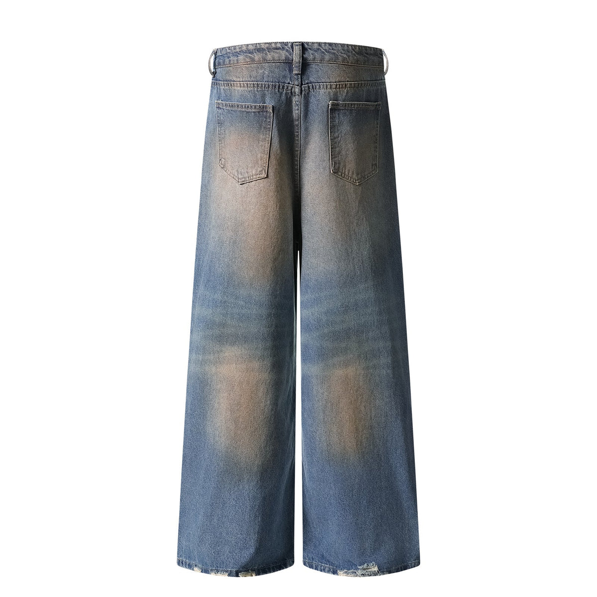 Distressed Straight Leg Jeans – Japanese Denim