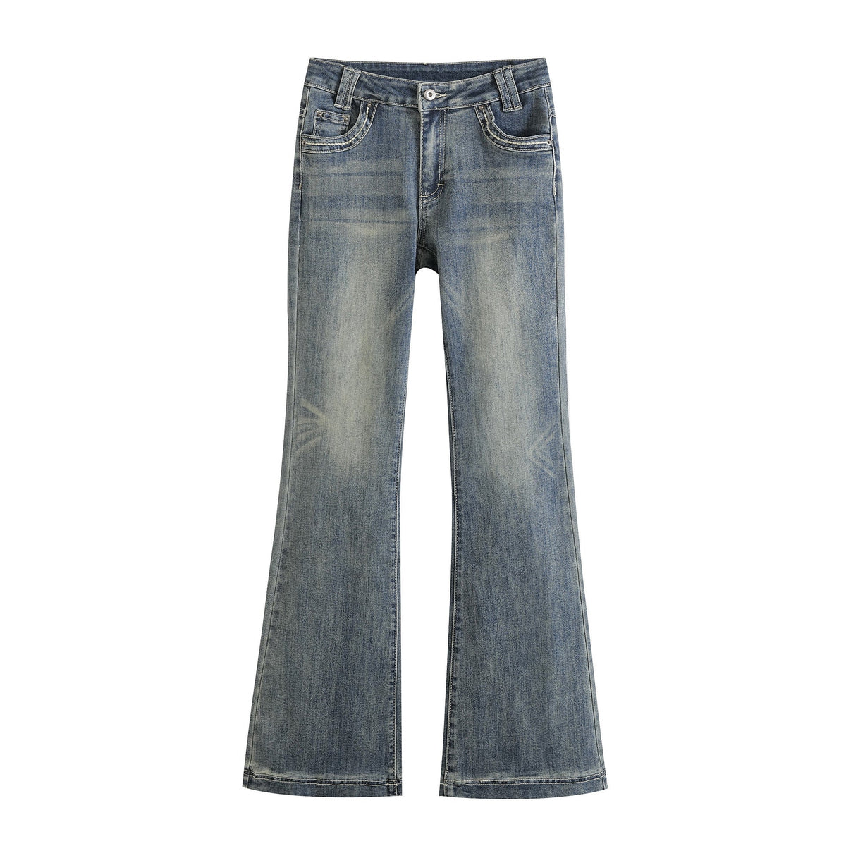 Elastic Slim Fit Flared Pants for Effortless Style