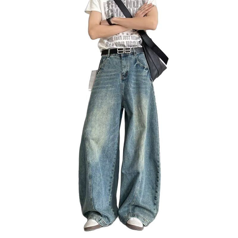 Bending Knife Denim Casual Pants