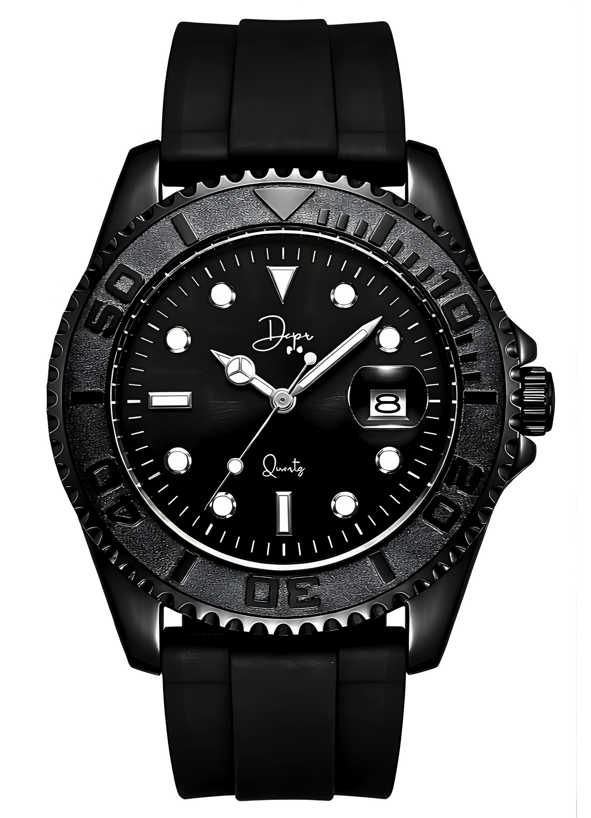 Minimalist Quartz Watch - The Dark Night Black Edition