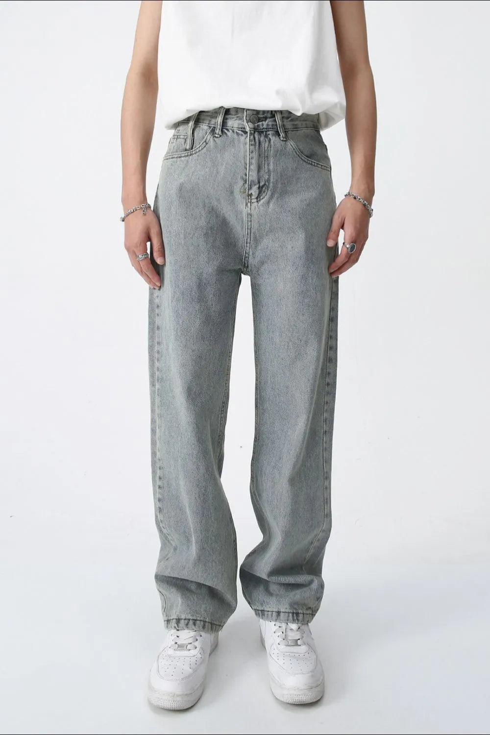 Baggy Jeans with Pockets - Japanese Denim