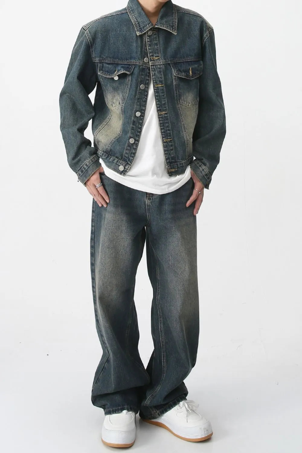 Baggy Jeans with Pockets - Authentic Japanese Denim