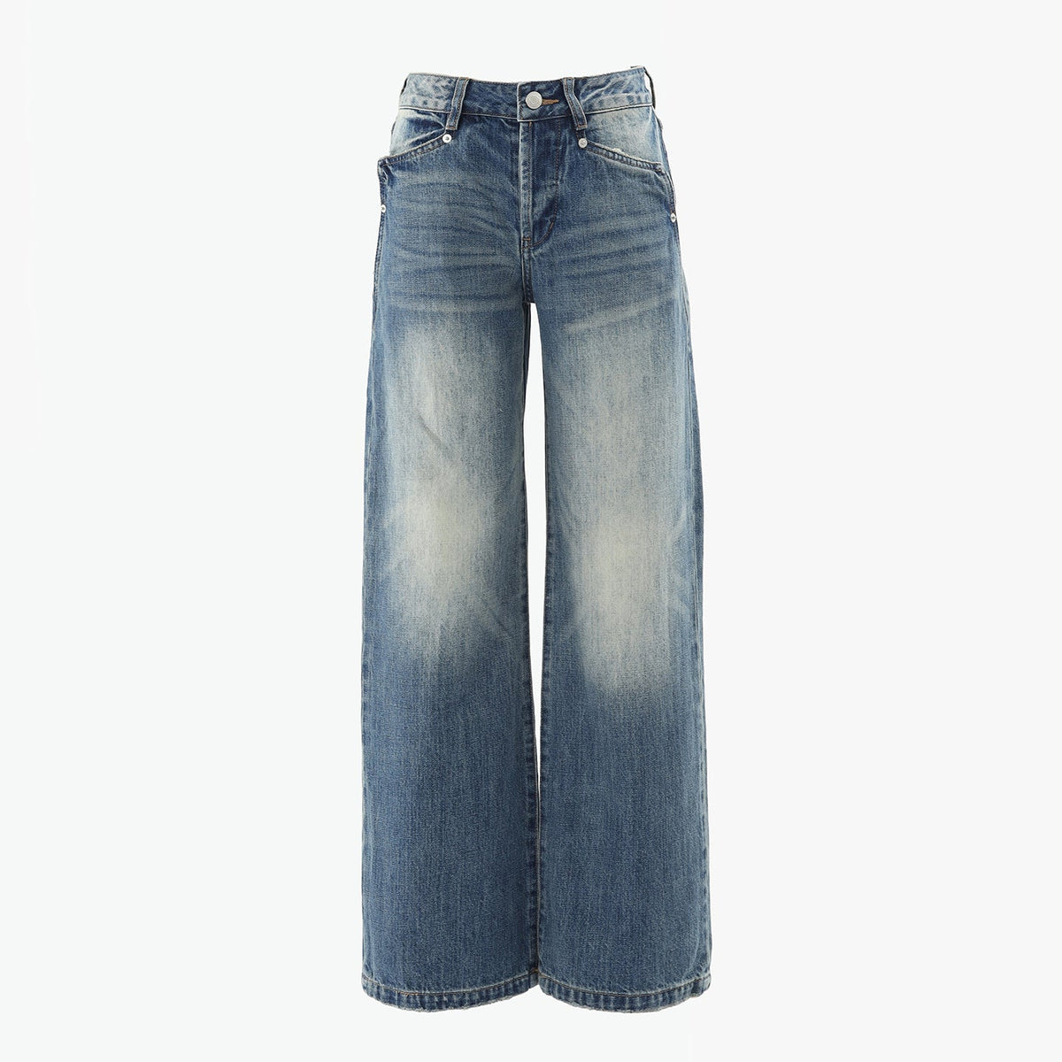 Women's Low Waist Straight Leg Jeans - Luxe Japanese Denim
