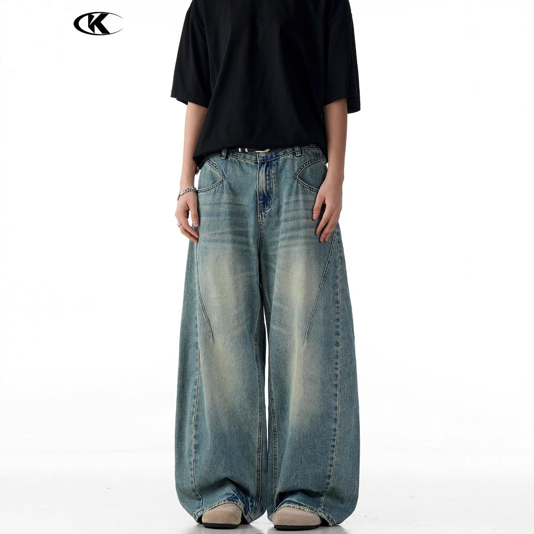 Loose Fit Casual Wide Leg Jeans