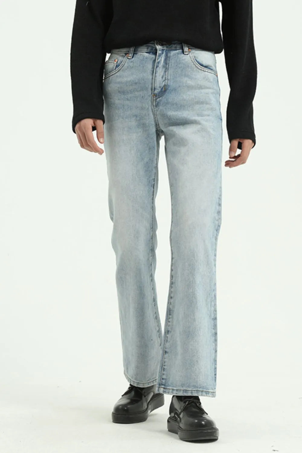 Straight Leg Jeans with Pockets - Japanese Denim