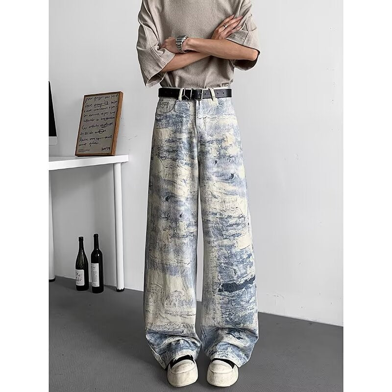 Tie Dye Camouflage Jeans for Men and Women - Summer Collection