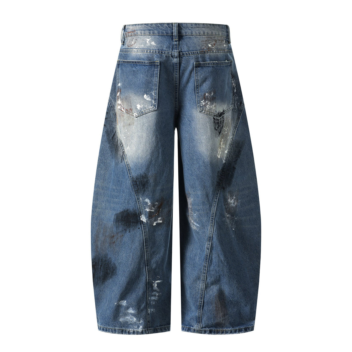 Japanese Wide Leg Pants - Vintage Blue