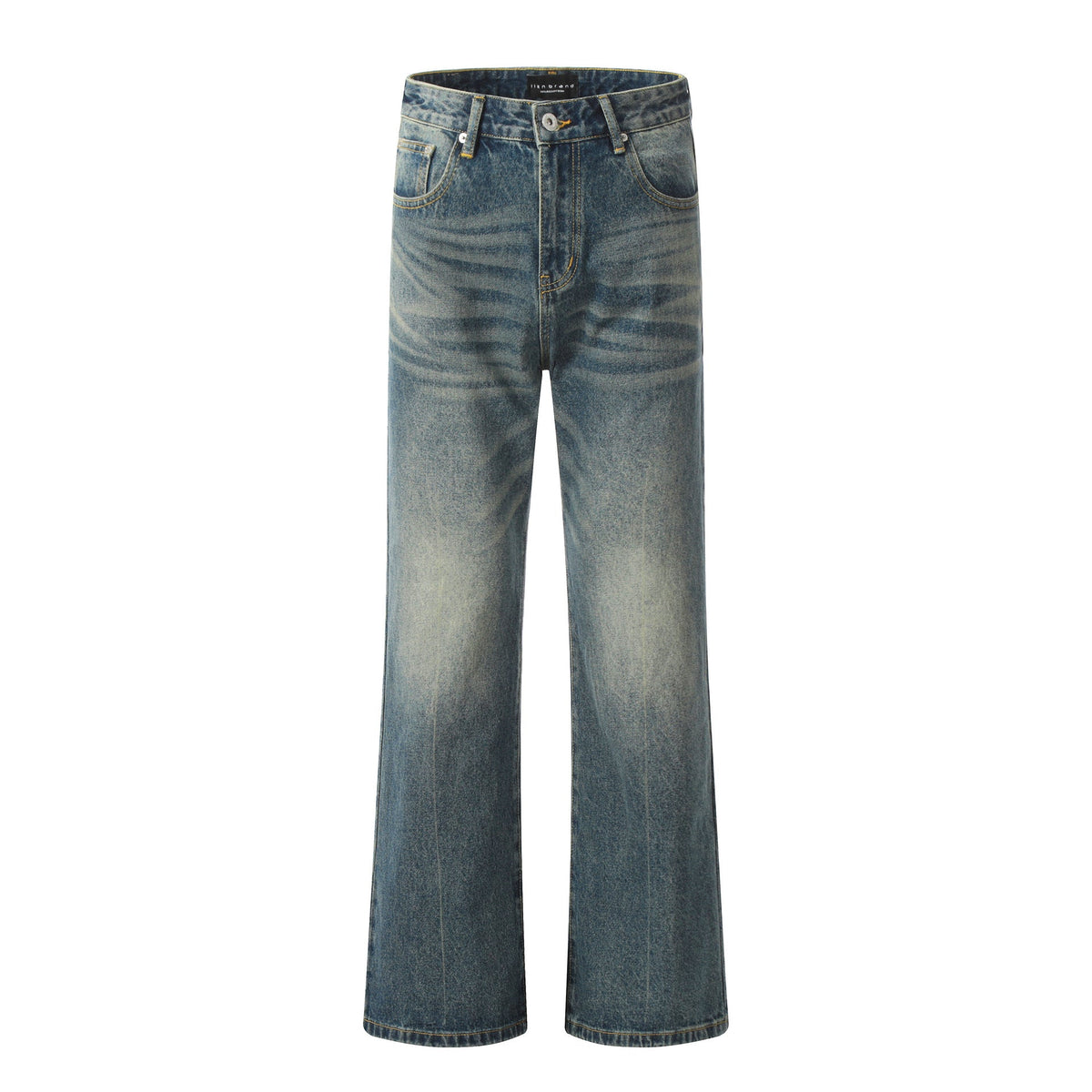 Flared Denim Pants Cleanfit - Simple Loose Slim Fit Casual Long Trousers