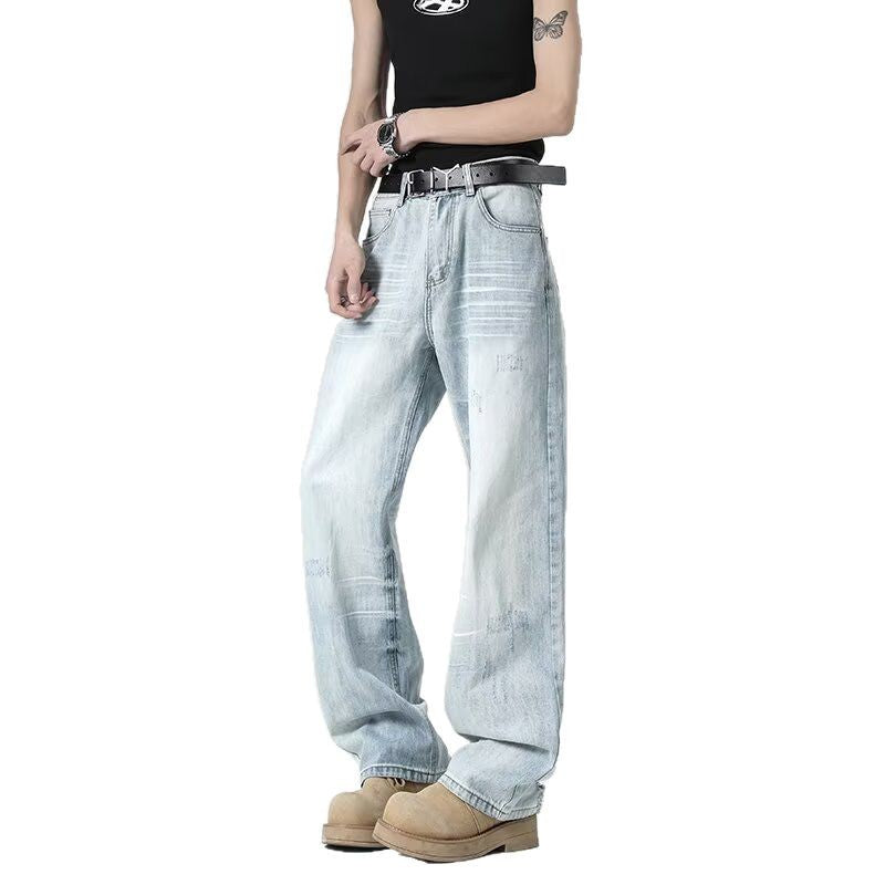 High Street Ruffian Handsome Loose Drape Wide Leg Pants