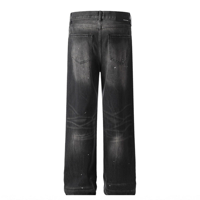 Japanese Denim Ink Splash Jeans