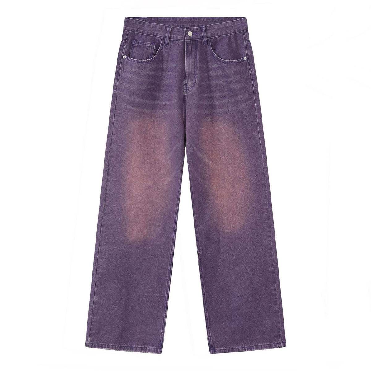 Colorful Wide-Leg Loose Straight Jeans