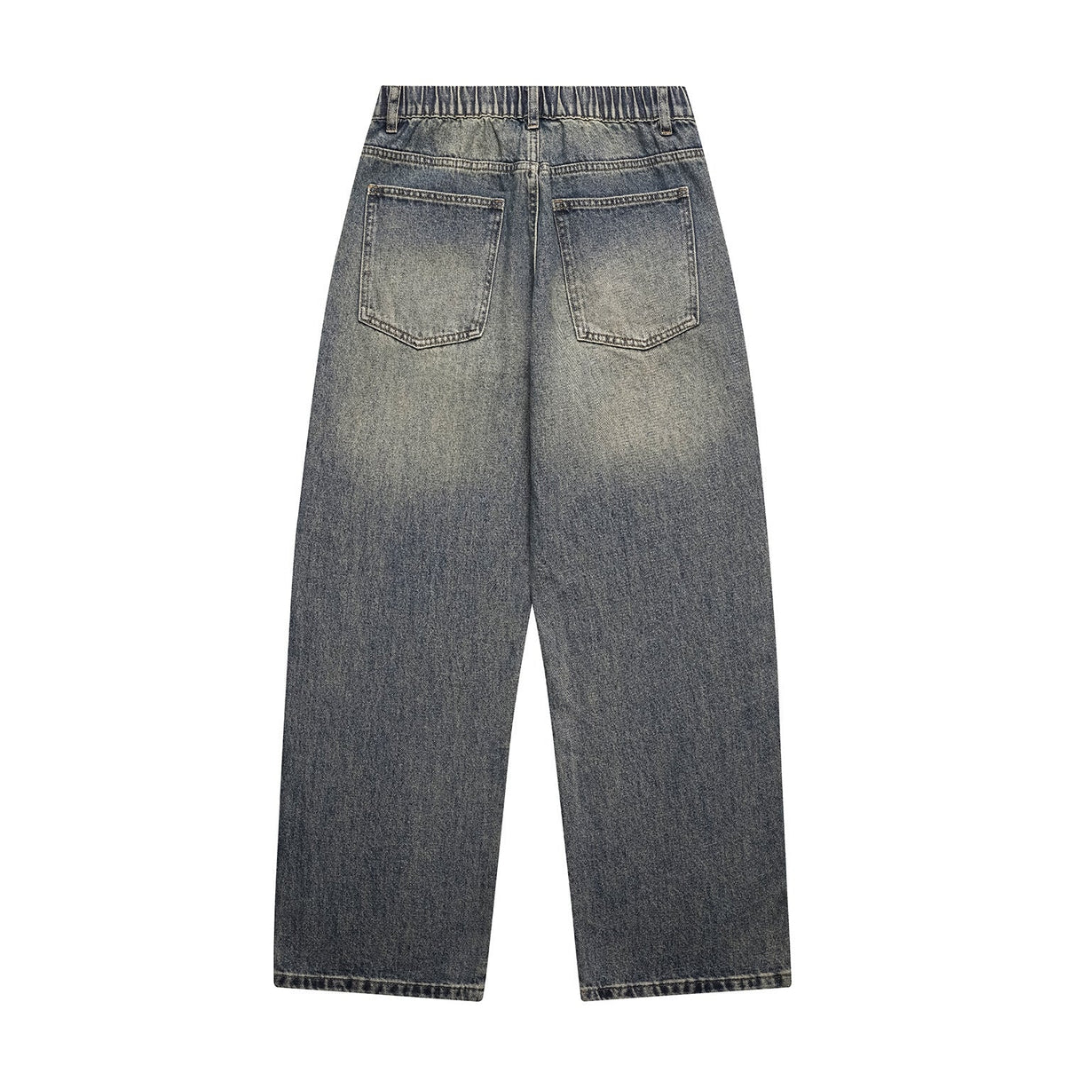 Relaxed Straight Leg Wide Leg Jeans for Men - Casual Denim Pants