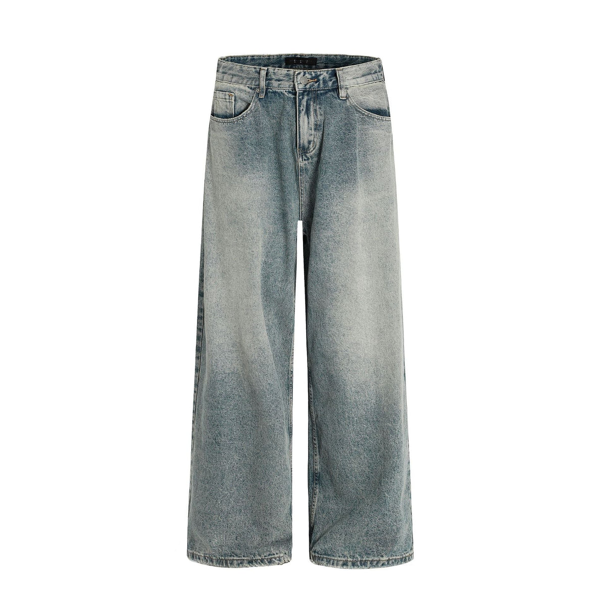 Knife-Cut Destruction Loose Fit Casual Jeans