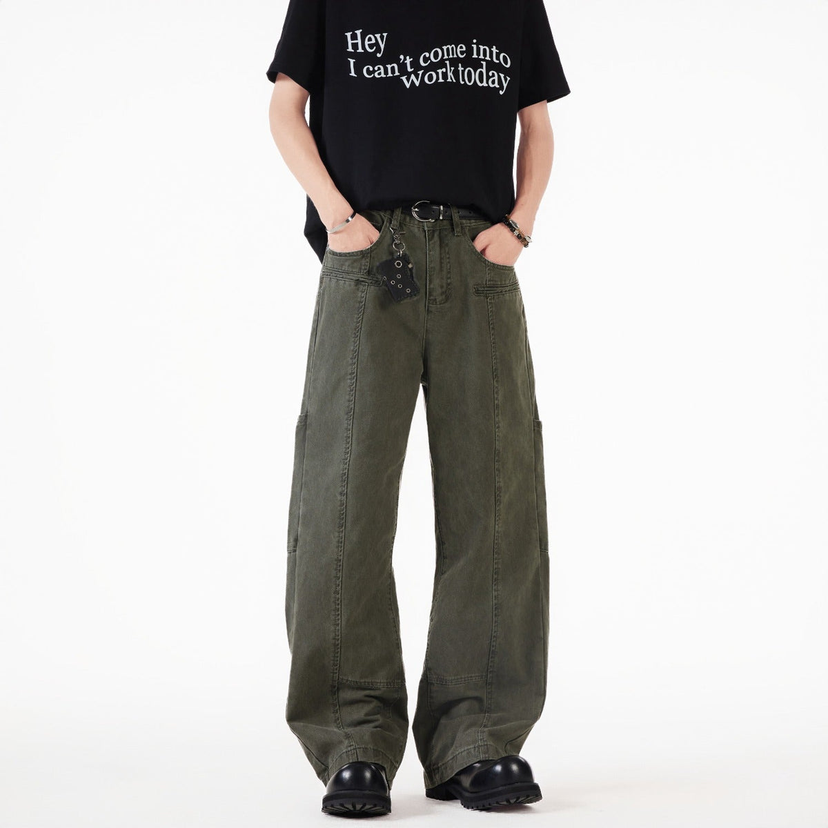 Japanese Denim Loose Wide Leg Casual Jeans