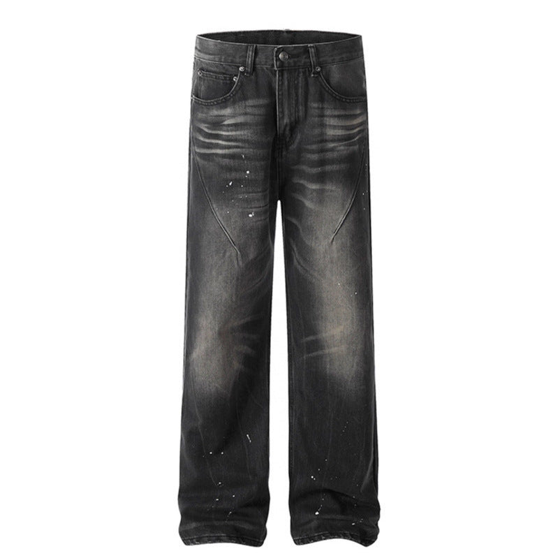 Japanese Denim Ink Splash Jeans