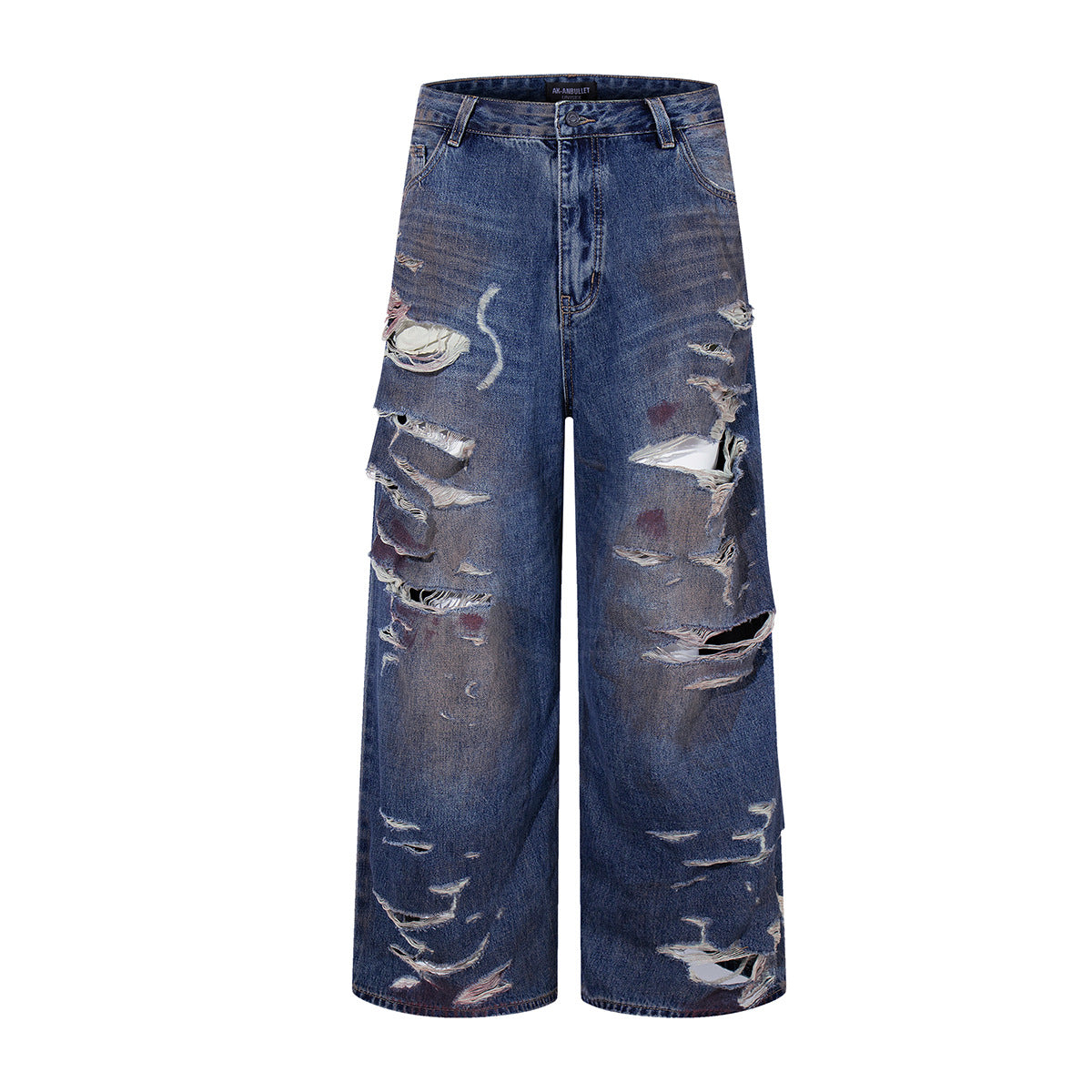Washed Ripped Jeans and Floor Pants - Japanese Denim
