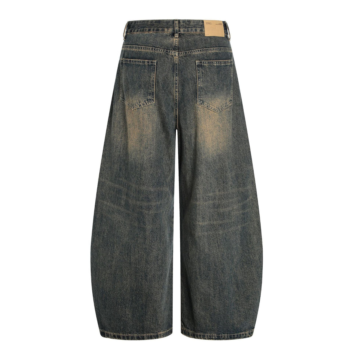 Water Washed Loose Fit Slimming Casual Banana Sickle Long Pants