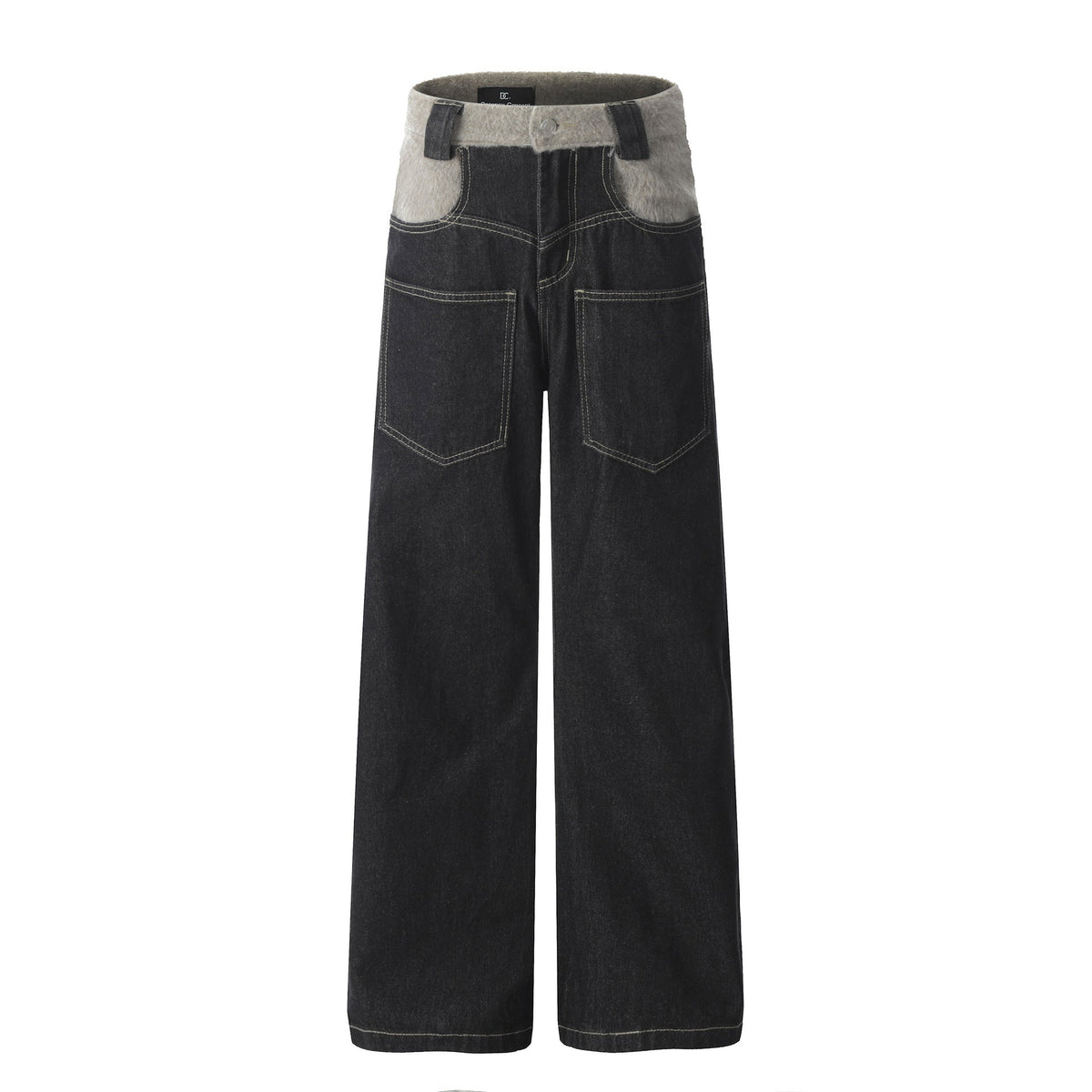 Black High-Grade Design Men's Loose Tapered Jeans