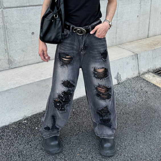 Summer High Street Loose Straight Leg Pants