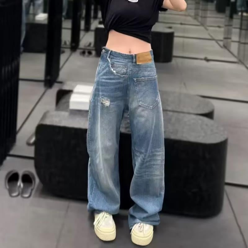 High Waisted Women's Denim Pants - Premium Japanese Craftsmanship