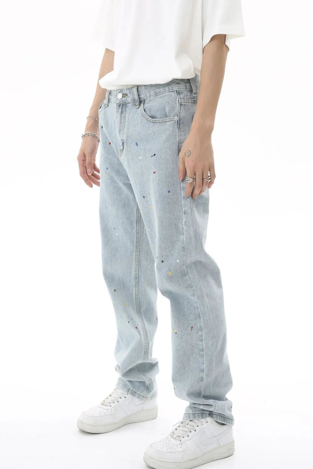 Baggy Jeans with Pockets - Japanese Denim