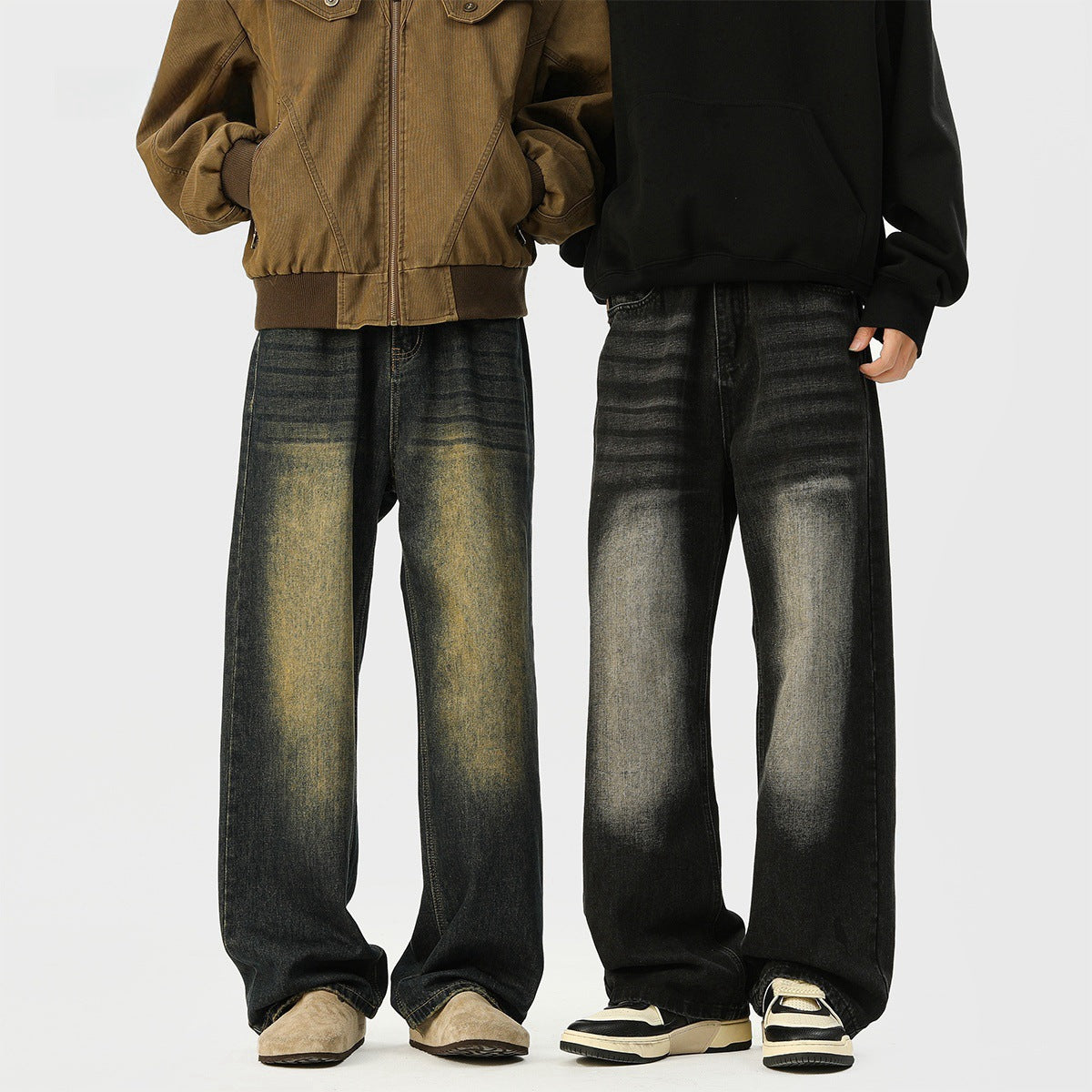 Japanese Denim Straight Leg Wide Leg Pants