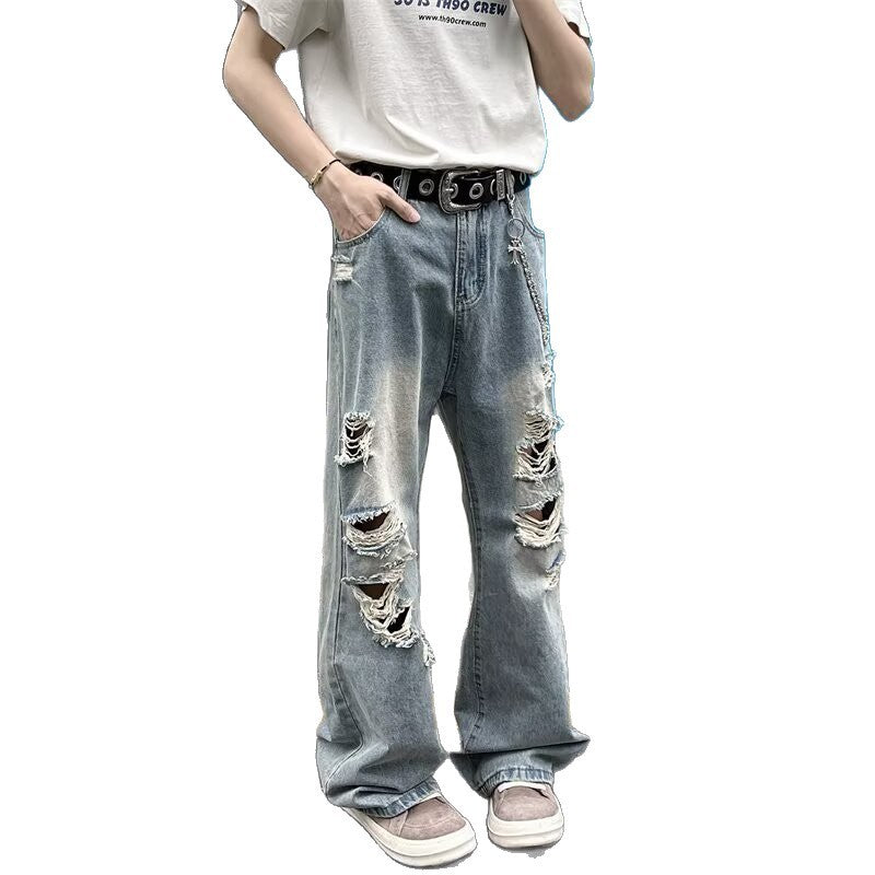 Vintage Wide Leg Straight Leg Pants for Men