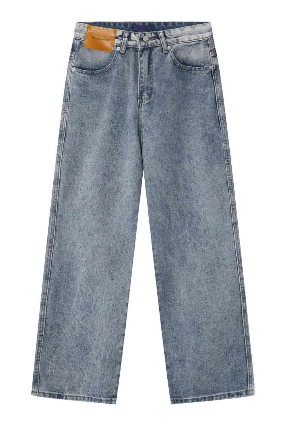 Wide Leg Jeans with Pockets - Japanese Denim