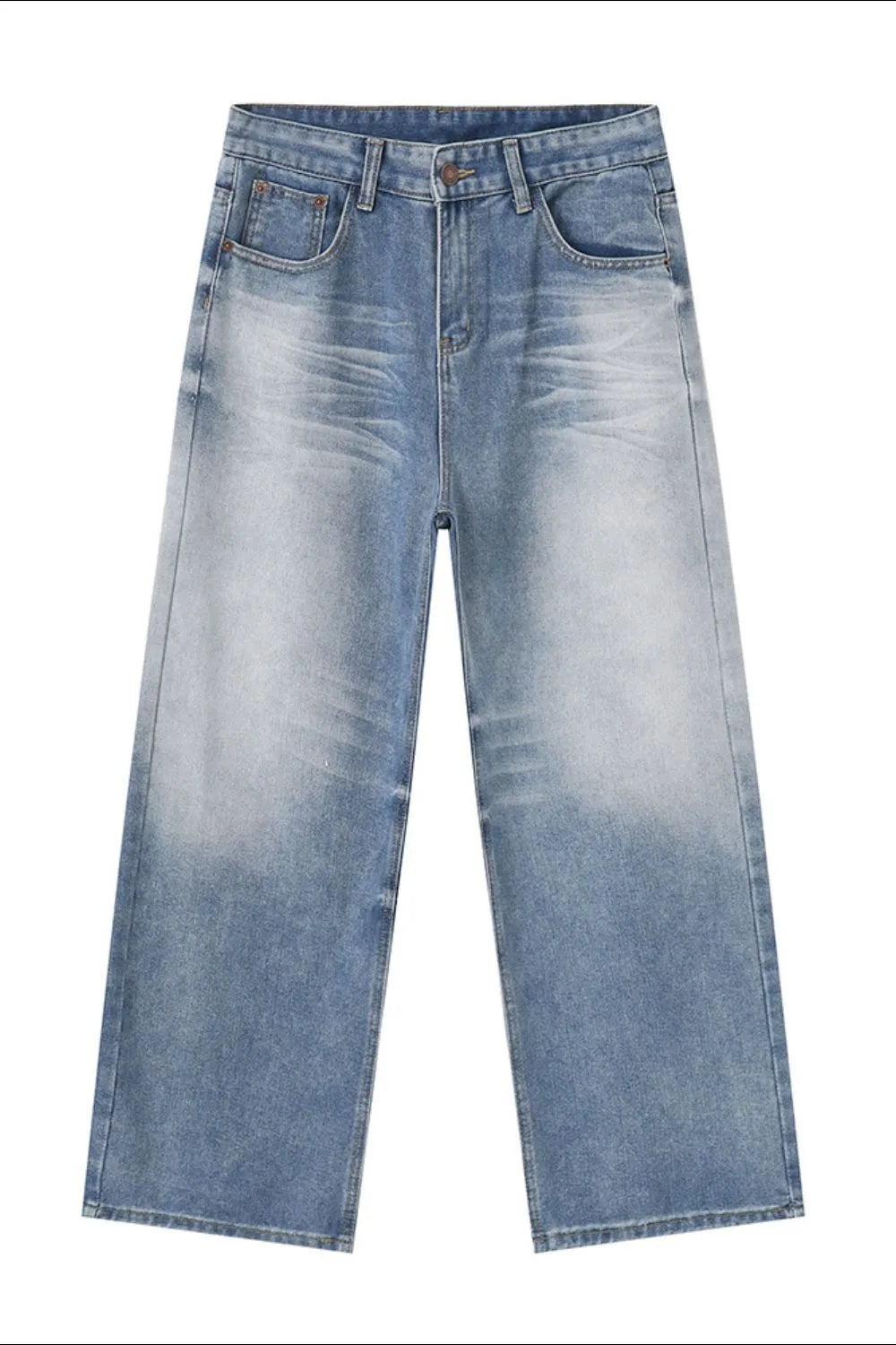 Wide Leg Jeans with Pockets - Luxury Japanese Denim