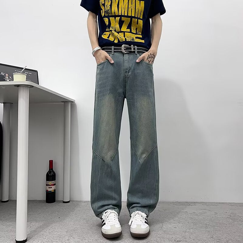 Loose Casual Distressed Slimming Straight Leg Pants