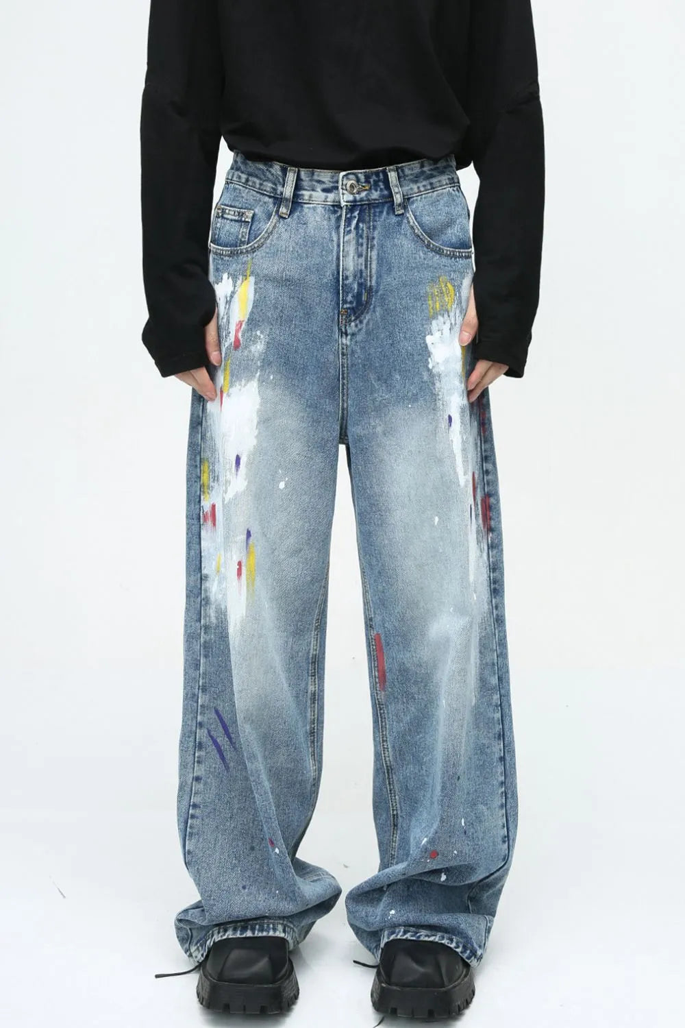 Painting Jeans with Pockets - Japanese Denim