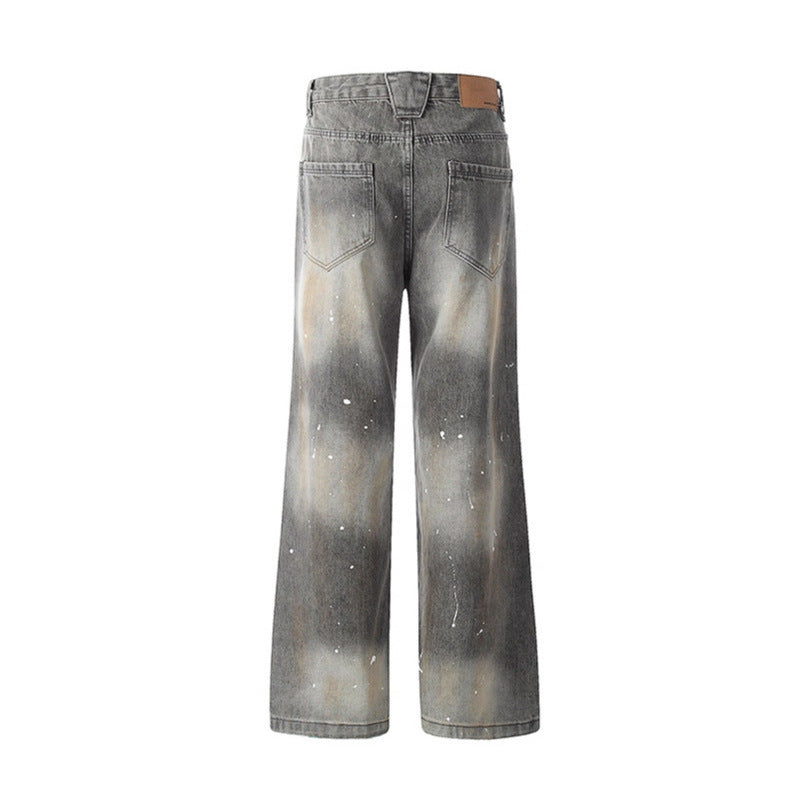 Smoky Gray Denim Jeans - Modern Loose Fit