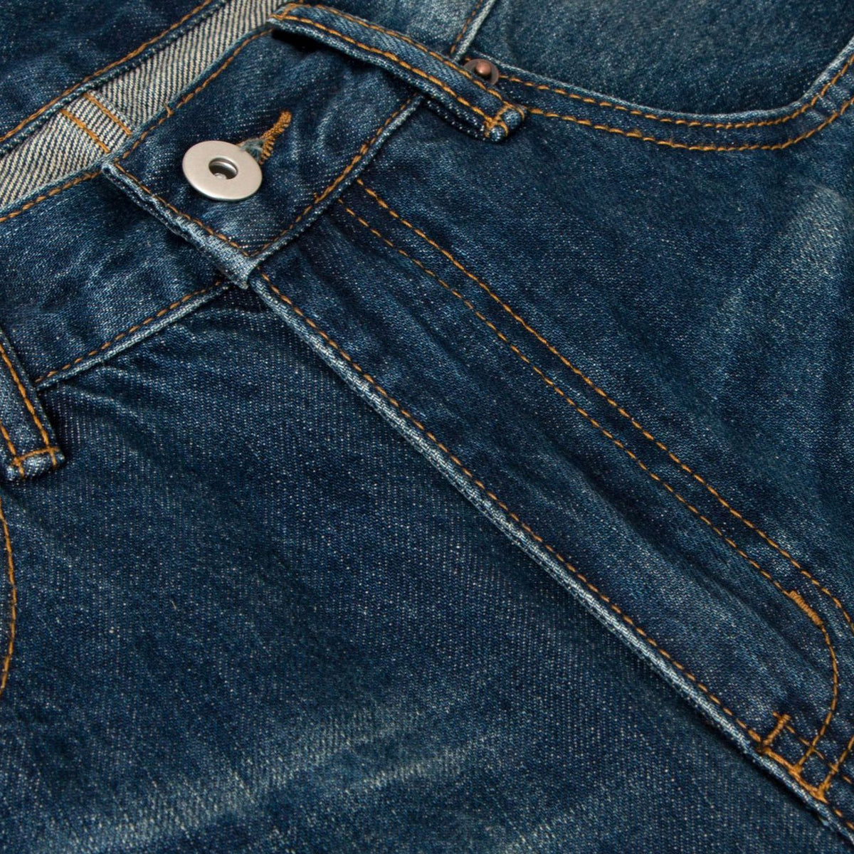 Ounce Washed Slight Flare Denim Long Pants