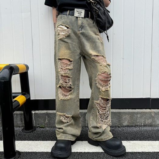 Cowboy Loose Design Vibe Beggar Pants