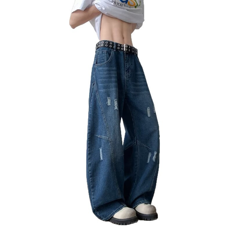 Loose Washed Casual Wide Leg Pants