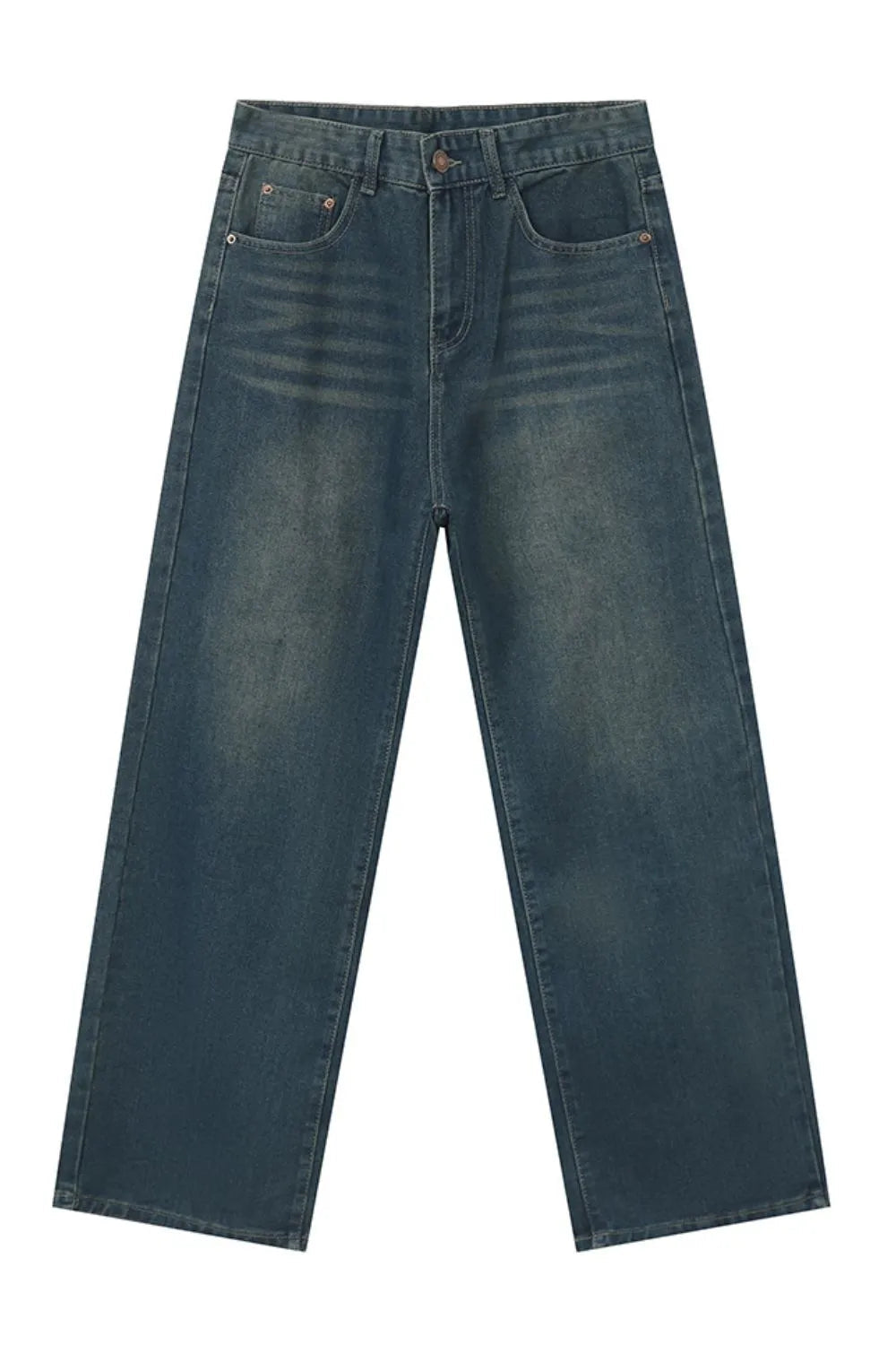 Men's Mid Rise Straight Leg Jeans - Japanese Denim