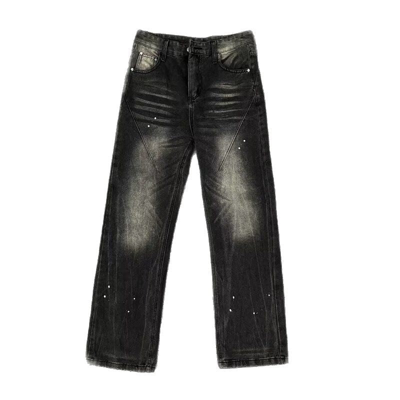 Splash Ink Jeans Men's Loose Straight Leg Pants