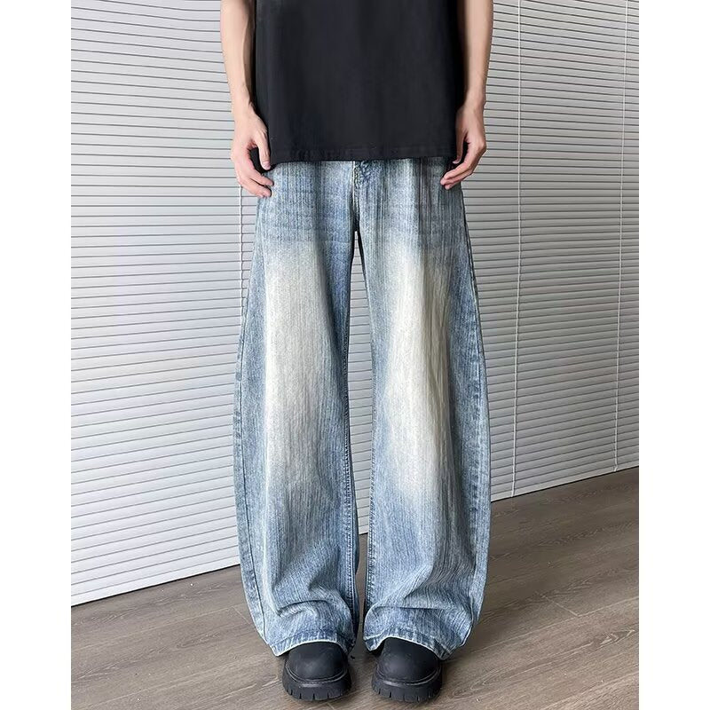 Japanese Denim Straight Leg Floor Length Pants
