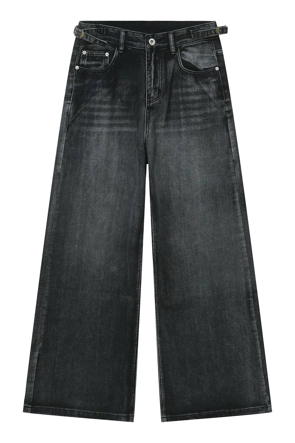 Wide Leg Jeans with Pockets - Japanese Denim