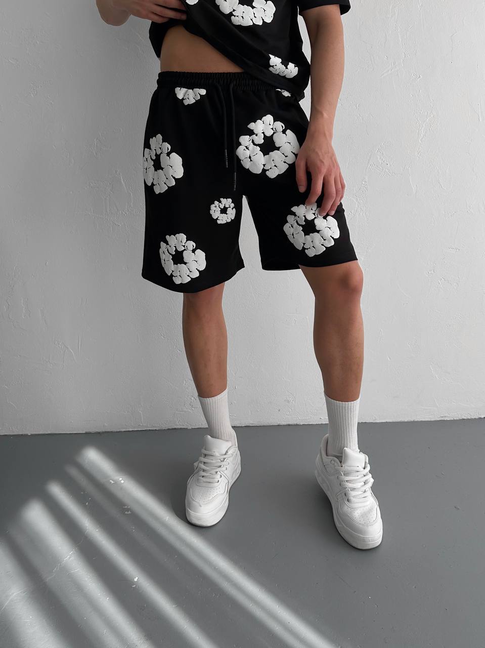 Abstract Bloom Print Men's Co-ord Set – Vibrant Floral Streetwear for Summer