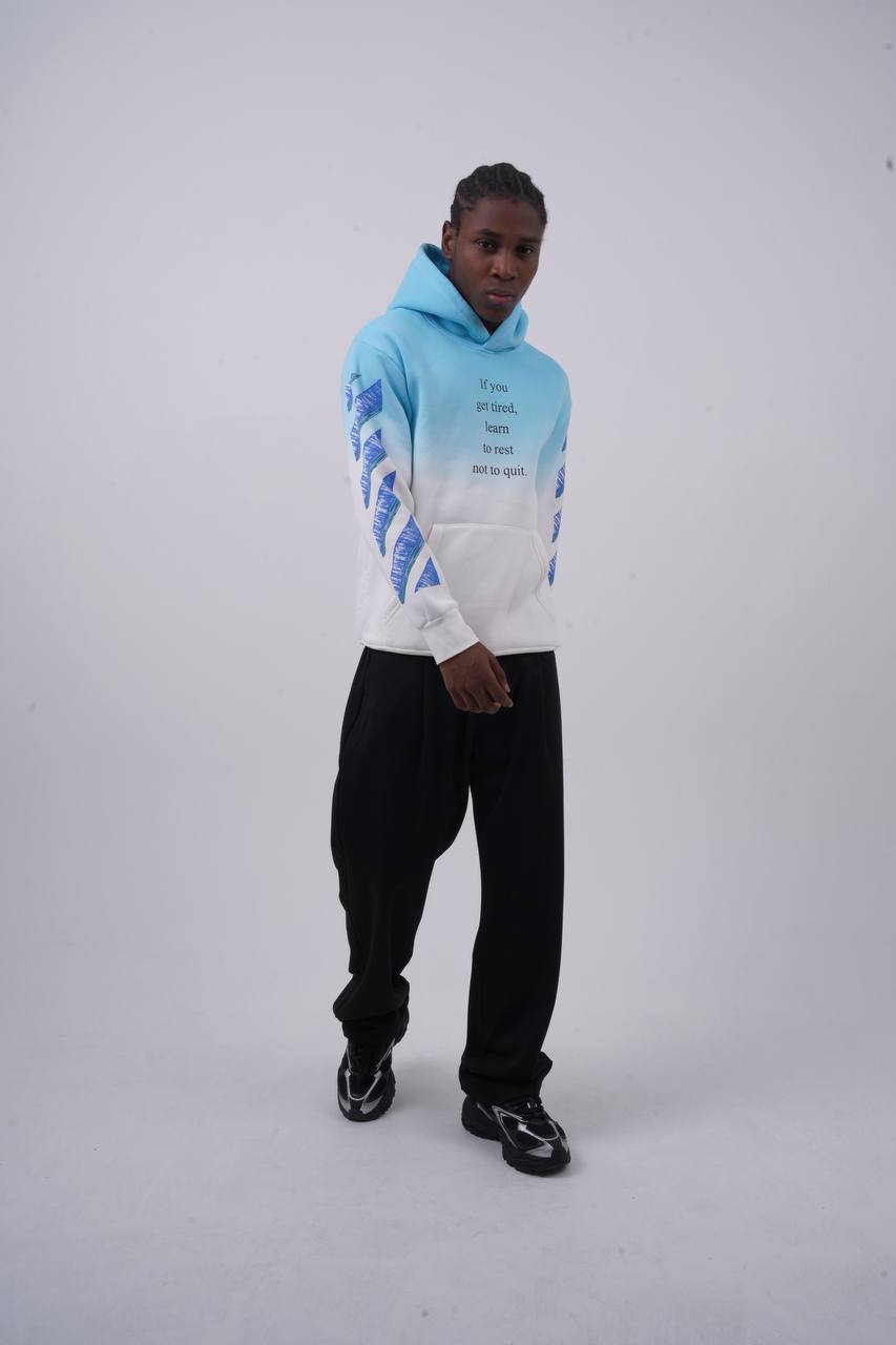 Abstract Geometric Graphic Oversized Hoodie