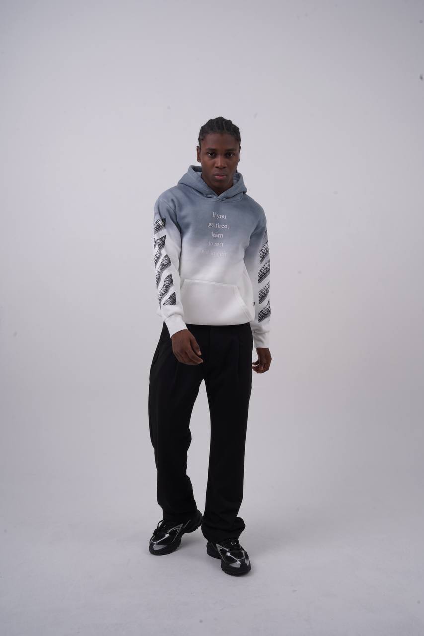 Abstract Geometric Graphic Oversized Hoodie