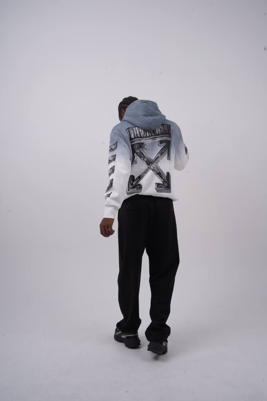 Abstract Geometric Graphic Oversized Hoodie