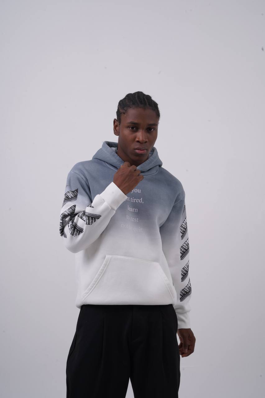 Abstract Geometric Graphic Oversized Hoodie