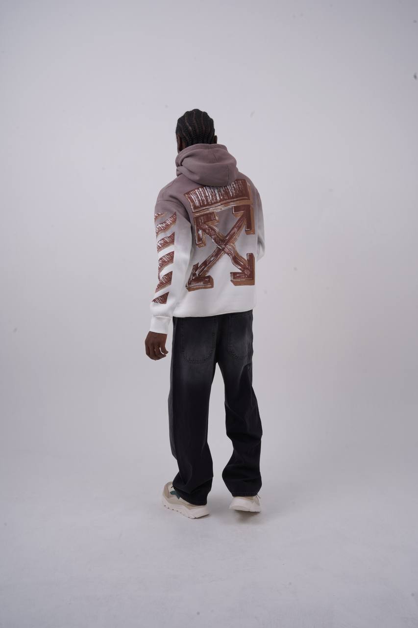 Abstract Geometric Graphic Oversized Hoodie