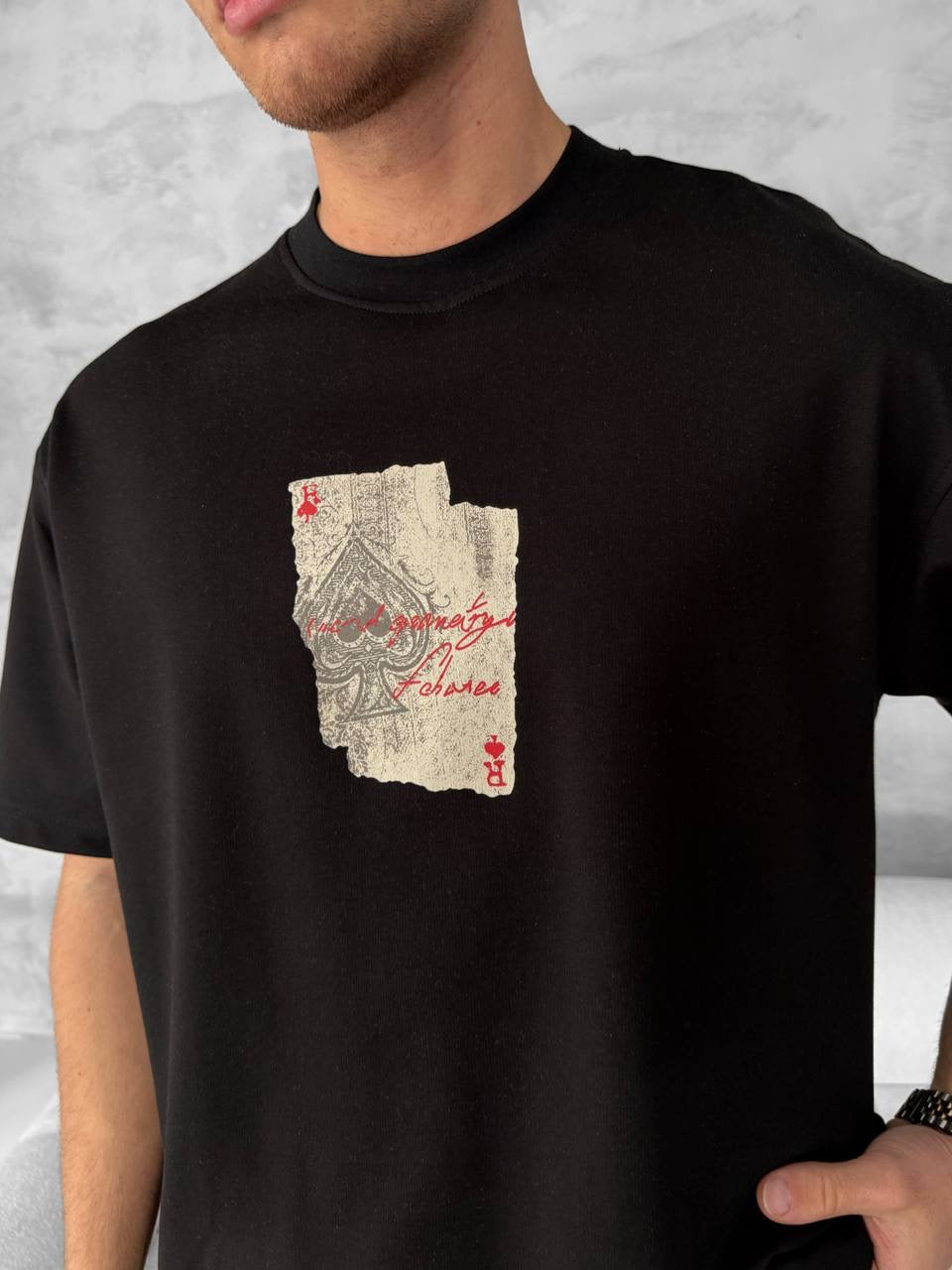 Ace of Spades Graphic T-Shirt – Playing Card Cotton Tee