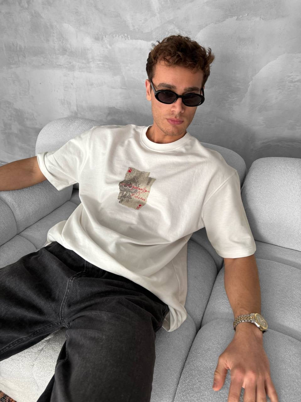 Ace of Spades Graphic T-Shirt – Playing Card Cotton Tee