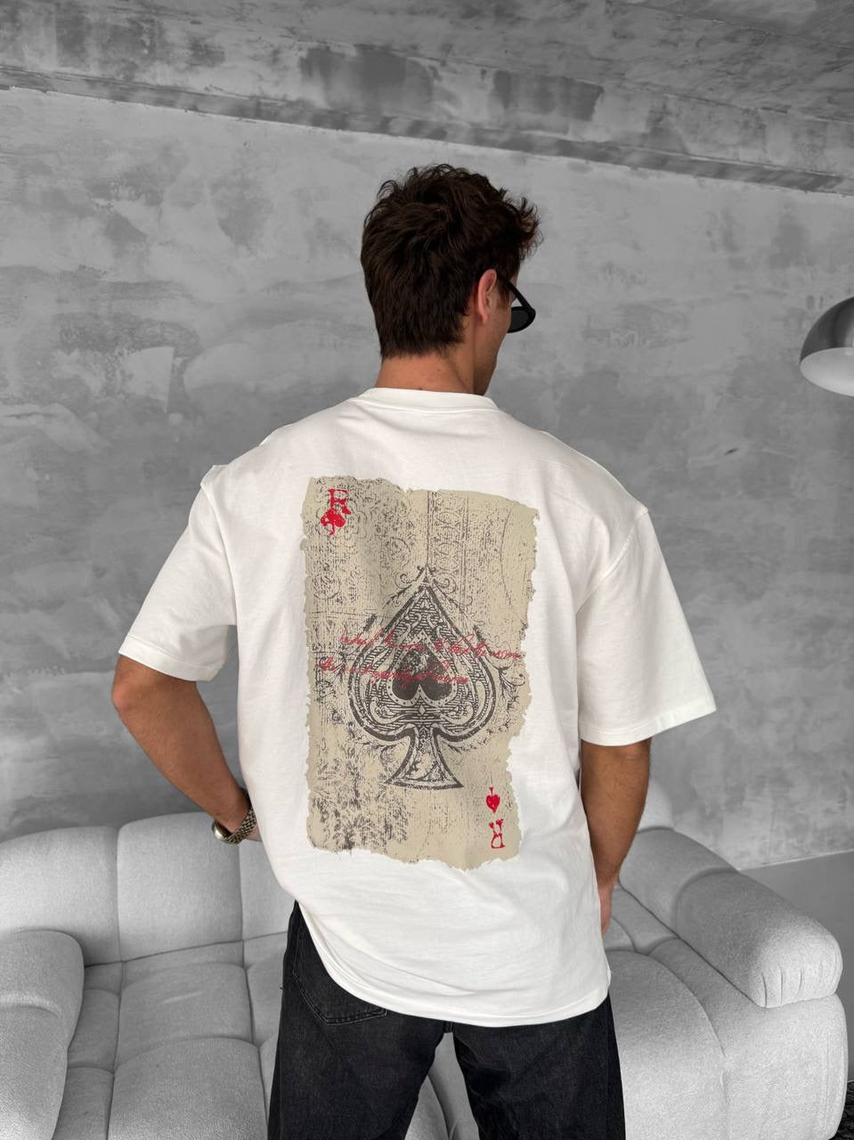 Ace of Spades Graphic T-Shirt – Playing Card Cotton Tee