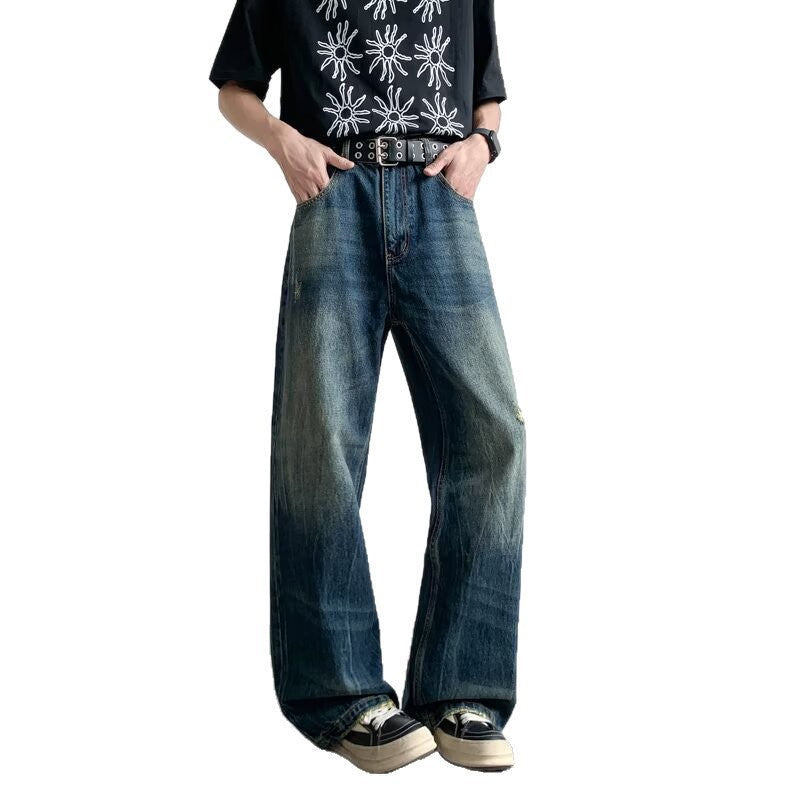 Loose Casual Wide Leg Denim Pants