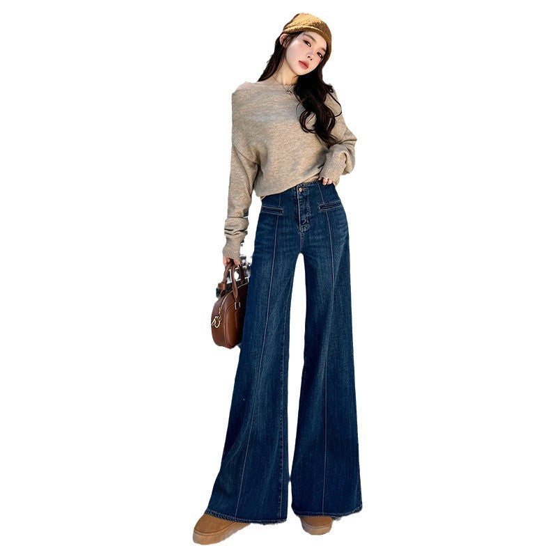 Women's Vintage Bell-Bottom Jeans -  Slimming Flare Pants